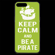 Coque iPhone 7 Plus Premium Keep Calm Be a Pirate Vert pomme