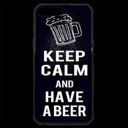 Coque iPhone 7 Plus Premium Keep Calm Have a beer Noir