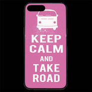 Coque iPhone 7 Plus Premium Keep Calm Take Road Rose