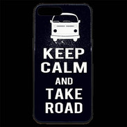 Coque iPhone 7 Plus Premium Keep Calm Take Road Noir