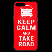 Coque iPhone 7 Plus Premium Keep Calm Take Road Rouge