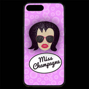 Coque iPhone 7 Plus Premium Miss Champagne Brune