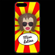 Coque iPhone 7 Plus Premium Miss Latina Chatain