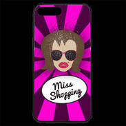 Coque iPhone 7 Plus Premium Miss Shopping Chatain