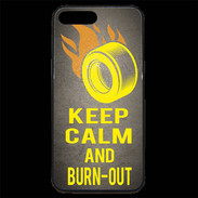 Coque iPhone 7 Plus Premium Keep Calm and Burn Out Gris