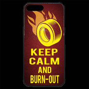 Coque iPhone 7 Plus Premium Keep Calm and Burn Out Rouge