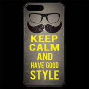 Coque iPhone 7 Plus Premium Keep Calm and Have a good Style Gris