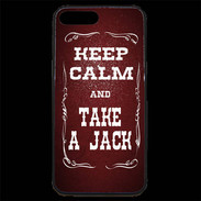 Coque iPhone 7 Plus Premium Keep Calm and Take Jack Rouge