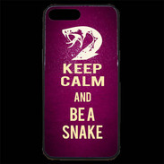 Coque iPhone 7 Plus Premium Keep Calm and Be a Snake Rose