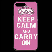 Coque iPhone 7 Plus Premium Keep Calm and Carry on Rose