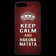 Coque iPhone 7 Plus Premium Keep Calm and Hakuna Matata Rouge