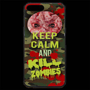 Coque iPhone 7 Plus Premium Keep Calm and Kill Zombies camouflage