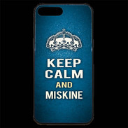 Coque iPhone 7 Plus Premium Keep Calm and Miskine Bleu
