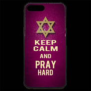 Coque iPhone 7 Plus Premium Keep Calm and Pray jewish Rose