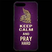 Coque iPhone 7 Plus Premium Keep Calm and Pray Muslim Violet