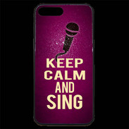 Coque iPhone 7 Plus Premium Keep Calm and Sing Rose