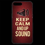 Coque iPhone 7 Plus Premium Keep Calm and Up Sound Rouge