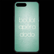 Coque iPhone 7 Plus Premium Boulot Apéro Dodo Vert ZG