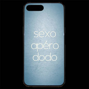 Coque iPhone 7 Plus Premium Sexo Apéro Dodo Bleu ZG