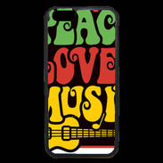 Coque iPhone 6 Premium Peace Love Music