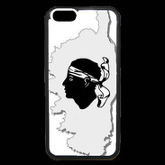 Coque iPhone 6 Premium Carte de la Corse avec tête 5