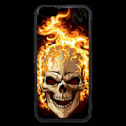 Coque iPhone 6 Premium Tête de mort en flamme 5