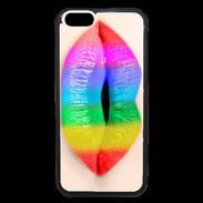 Coque iPhone 6 Premium Bouche Arc en Ciel