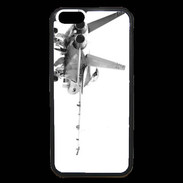 Coque iPhone 6 Premium Avion de chasse F18 en noir et blanc