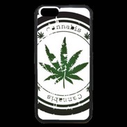 Coque iPhone 6 Premium Grunge stamp with marijuana leaf
