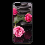 Coque iPhone 6 Premium Rose et Galet Zen