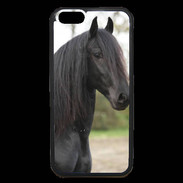 Coque iPhone 6 Premium Magnifique cheval noir 5