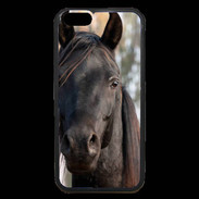 Coque iPhone 6 Premium Tête de cheval noir