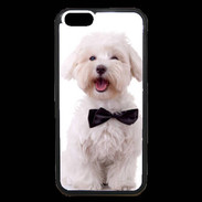 Coque iPhone 6 Premium Bichon avec noeud papillon