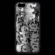 Coque iPhone 6 Premium graffiti seamless background en noir et blanc
