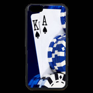 Coque iPhone 6 Premium Poker bleu et noir