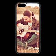 Coque iPhone 6 Premium Guitariste peace and love 1