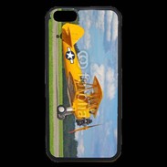 Coque iPhone 6 Premium Avio Biplan jaune
