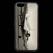 Coque iPhone 6 Premium Avion T6 noir et blanc