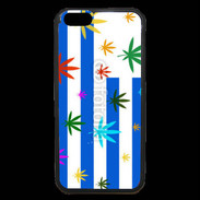 Coque iPhone 6 Premium Drapeau Uruguay cannabis