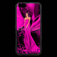 Coque iPhone 6 Premium Mode robe longue fushia