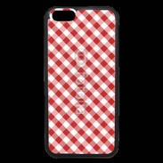 Coque iPhone 6 Premium Vichy rouge et blanc 2