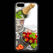 Coque iPhone 6 Premium Champagne et fraises