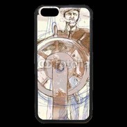 Coque iPhone 6 Premium Illustration d'un capitaine de bateau