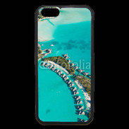 Coque iPhone 6 Premium Vue aérienne Bungalow à Tahiti