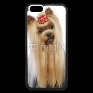 Coque iPhone 6 Premium Yorkie de face