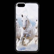 Coque iPhone 6 Premium Chevaux blancs