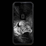 Coque iPhone 6 Premium Tigre du Bengale en noir et blanc