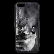 Coque iPhone 6 Premium Rhinocéros noir et blanc