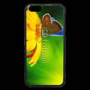 Coque iPhone 6 Premium Papillon posé sur une fleur