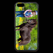 Coque iPhone 6 Premium Petite fille avec son poney